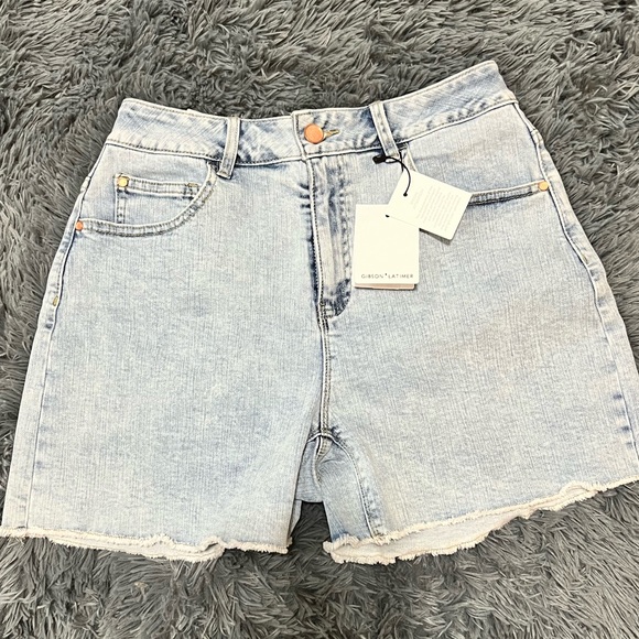 Gibson Latimer Pants - Gibson Latimer Higher Rise Denim Shorts sz 10 NWT